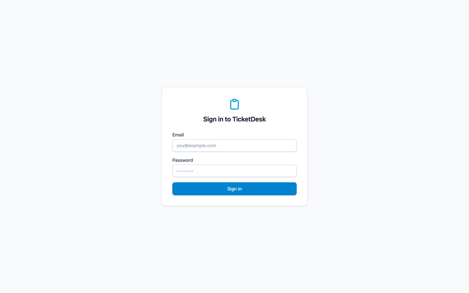 Clean sign-in for your team